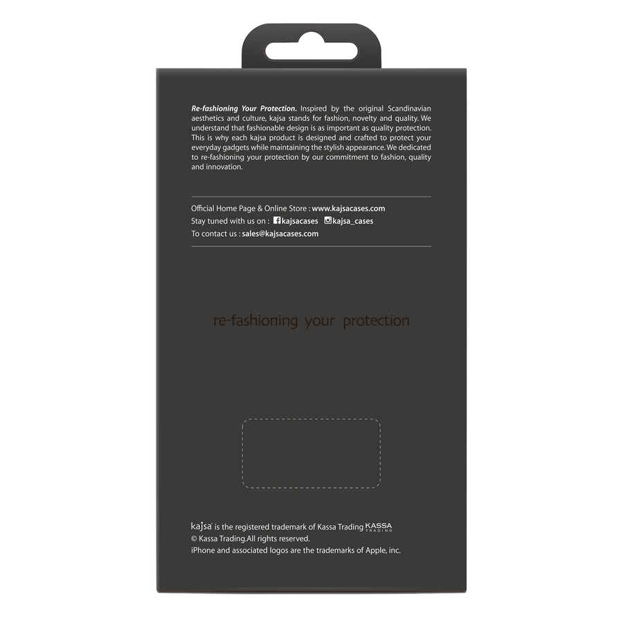 Apple iPhone 12 Pro Kılıf Kajsa Wave Pattern Handstrap Kapak Siyah