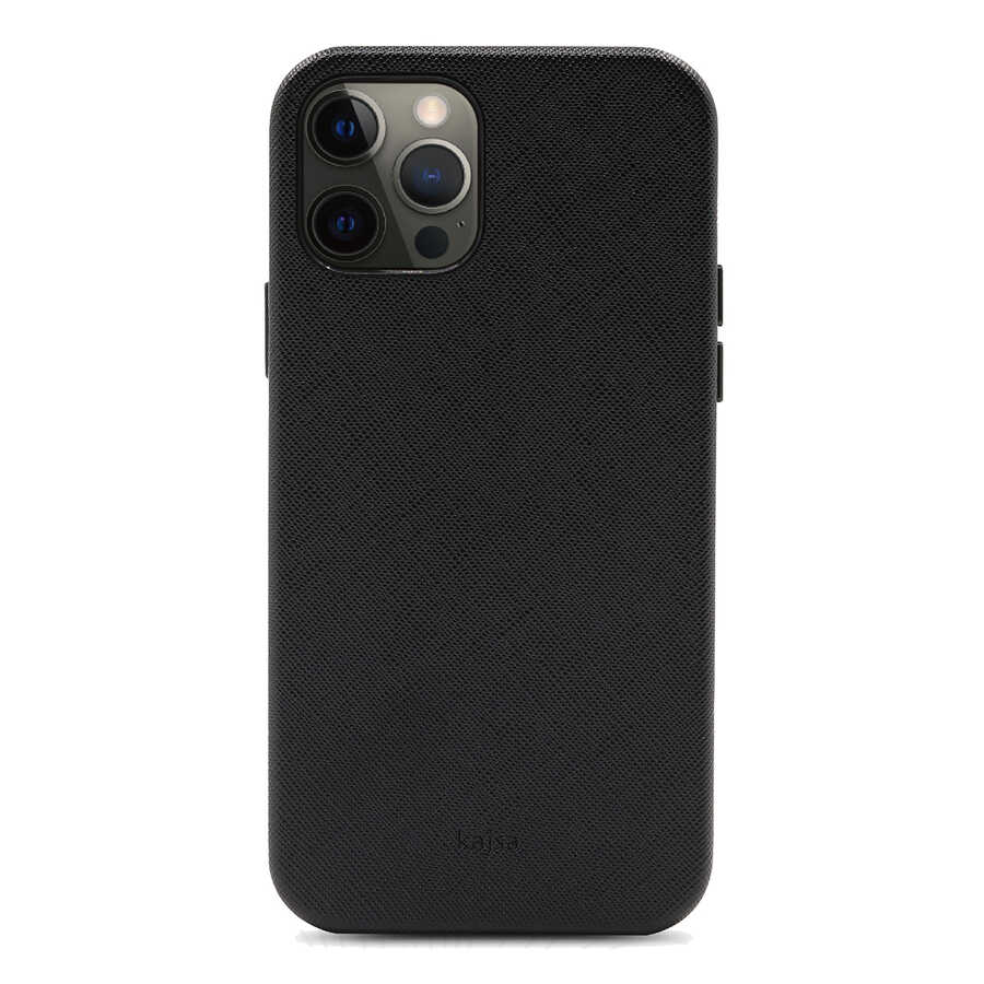 Apple iPhone 12 Pro Case Kajsa Woven Cover Black