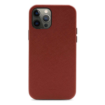 Apple iPhone 12 Pro Kılıf Kajsa Woven Kapak Siyah