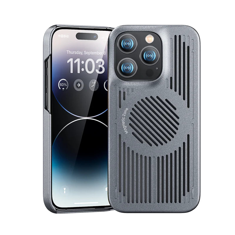Apple iPhone 12 Pro Case M-safe Charging Cooler Benks Biliz Cover Gray