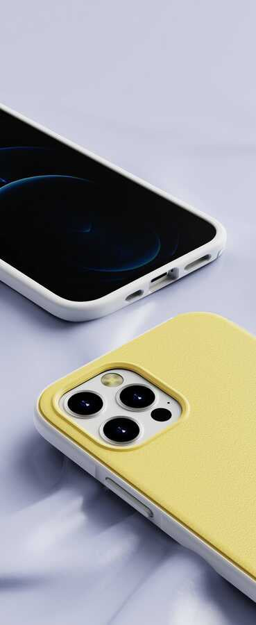 Apple iPhone 12 Pro Case Wlons Hill Cover Yellow