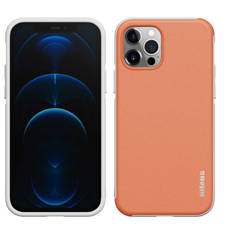 Apple iPhone 12 Pro Case Wlons Hill Cover Orange