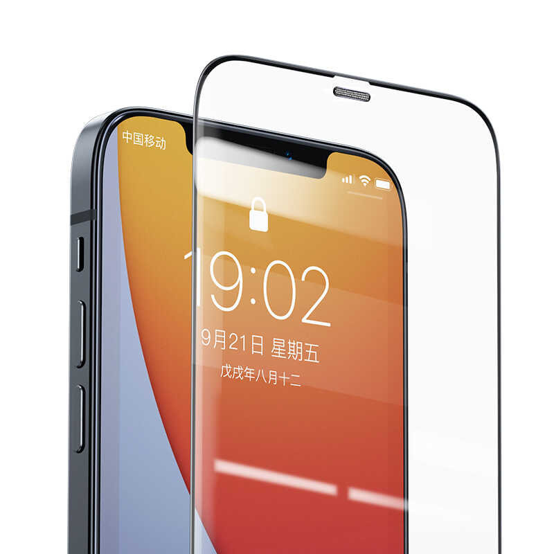 Benks 0.3mm V Pro Dust Full Curved Proof Screen Protector Black for Apple iPhone 12 Pro Max