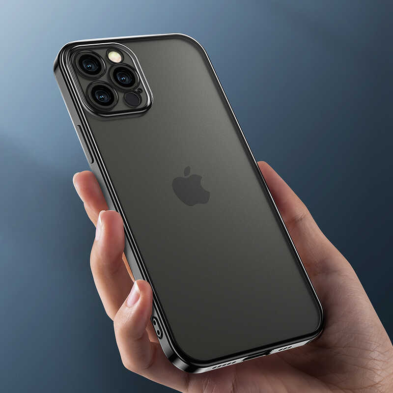 Apple iPhone 12 Pro Max Benks Matte Electroplated TPU Cover Black
