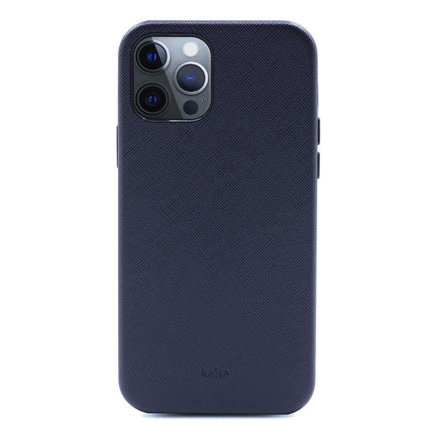 Apple iPhone 12 Pro Max Case Kajsa Woven Cover Blue