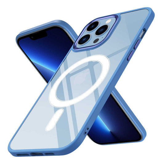 Apple iPhone 12 Pro Max Kılıf Wireless Şarj Özellikli Zore Krom M-safe Silikon Kapak