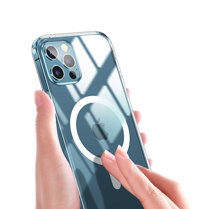 Apple iPhone 12 Pro Max Case Wiwu Magnetic Crystal Cover Colorless