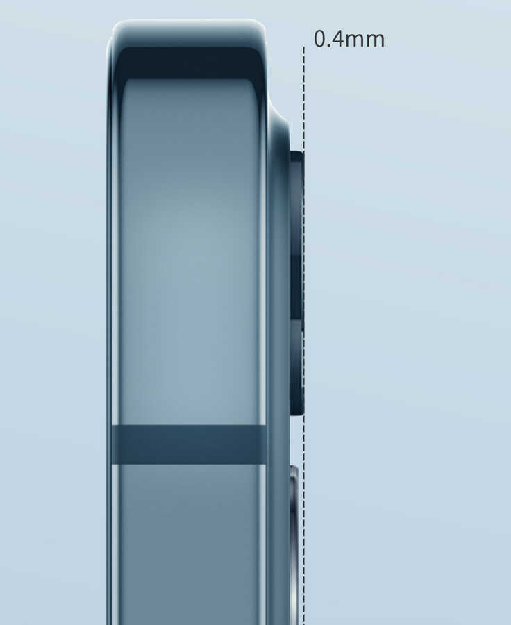 Apple iPhone 12 Pro Max Wiwu Lens Guard Silver
