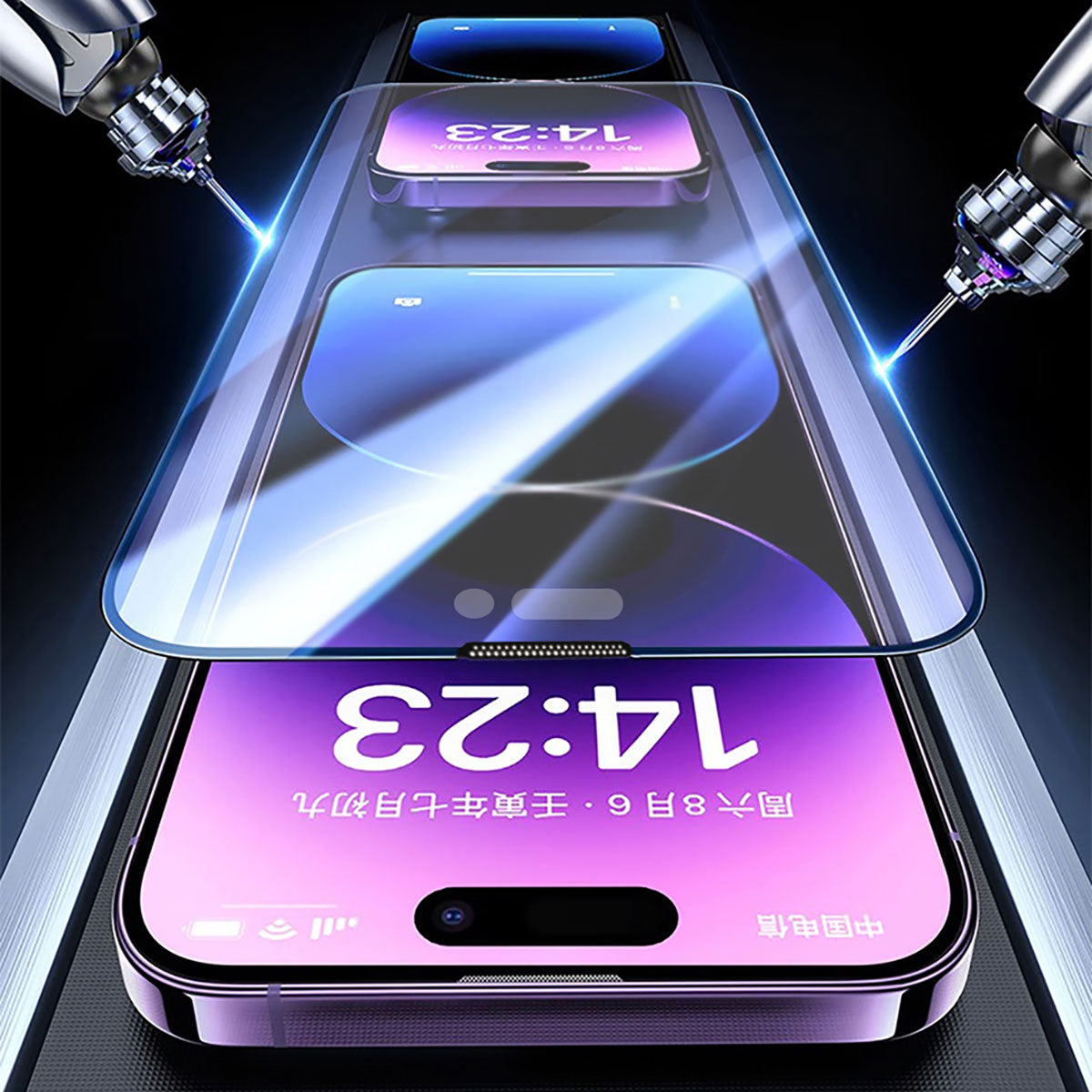 Apple iPhone 12 Wiwu iVista Screen Matte Ultra Strong Tempered Matte Screen Protector Black