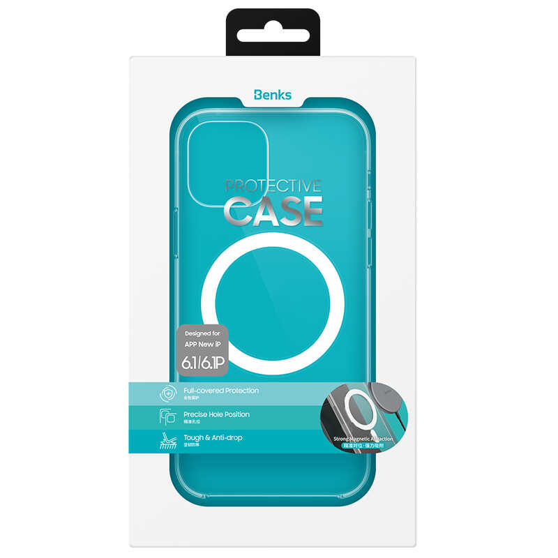 Apple iPhone 13 Case Benks Crystal Series With Magnetic Clear Cover Colorless
