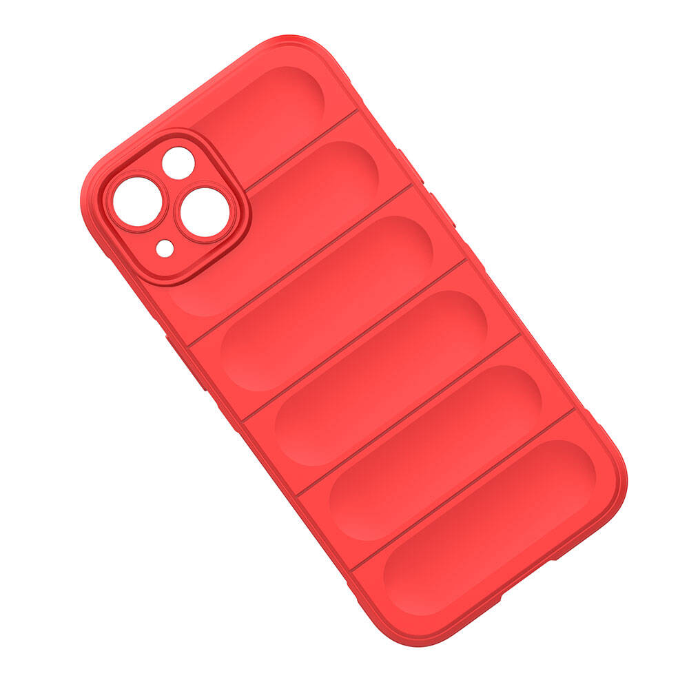 Apple iPhone 13 Case Flexible TPU Hollow Back Surface Design Zore Ethnic Silicone Cover Navy Blue