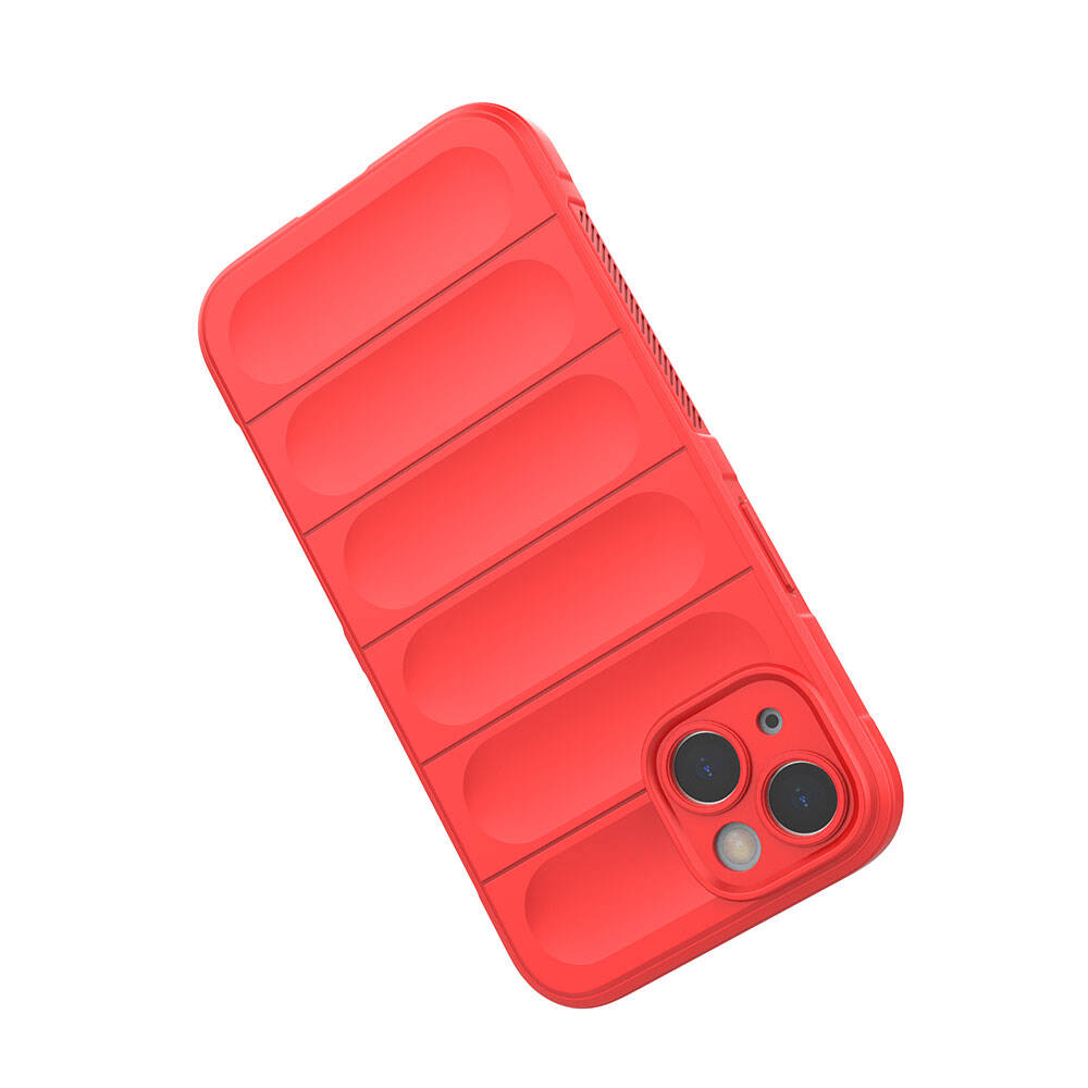 Apple iPhone 13 Case Flexible TPU Hollow Back Surface Design Zore Ethnic Silicone Cover Navy Blue
