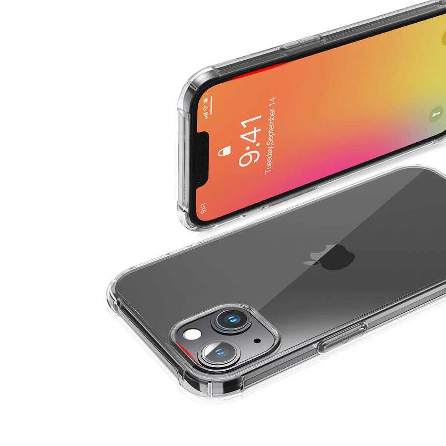 Apple iPhone 13 Case Kajsa Transparent Cover Gray