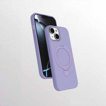 Apple iPhone 13 Kılıf M-safe Şarj Özellikli Standlı Zore Samara Kapak