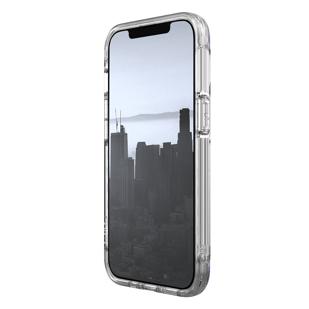 Apple iPhone 13 Case Raptic Air Series Airbag Design Metal Corner Transparent Cover Black