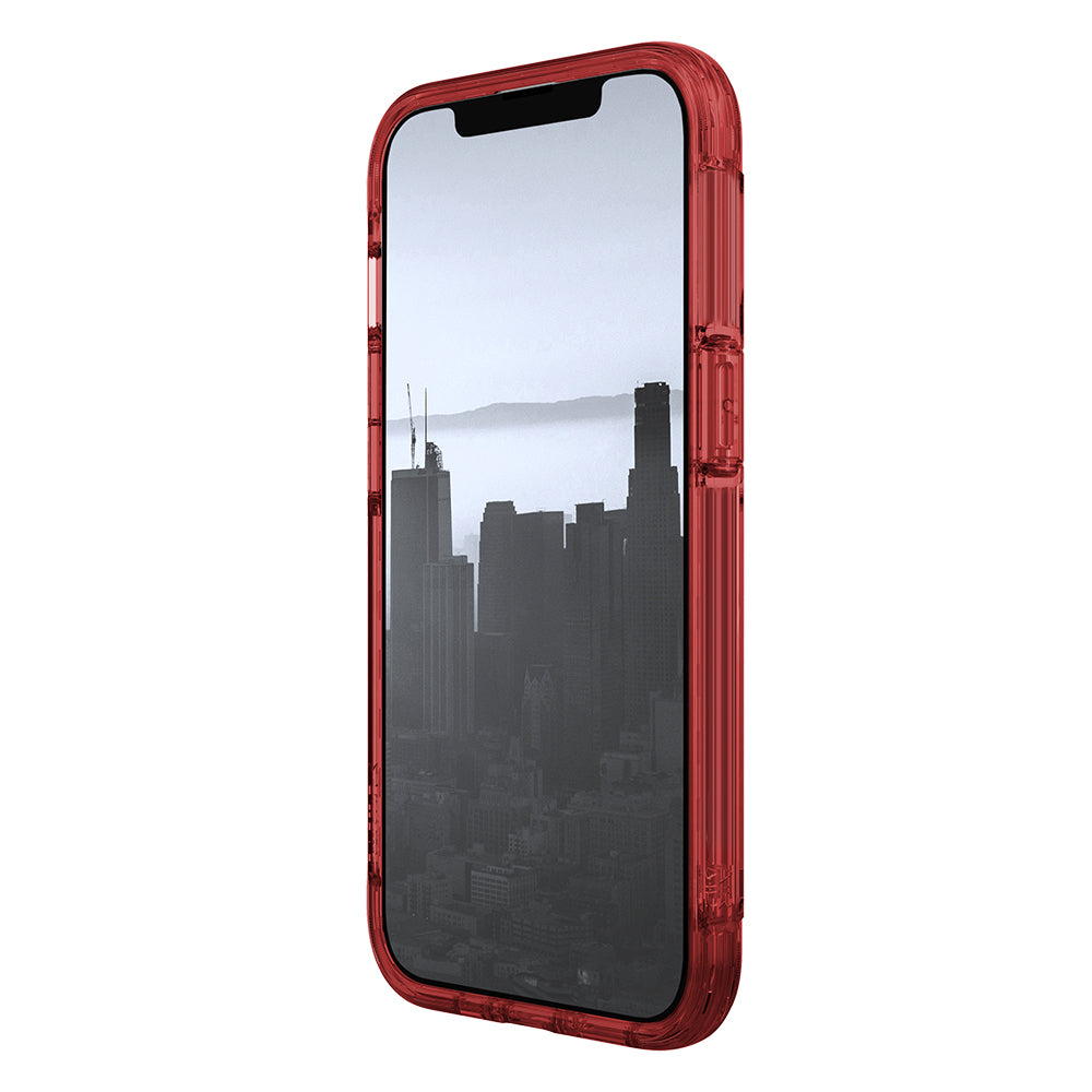 Apple iPhone 13 Case Raptic Air Series Airbag Design Metal Corner Transparent Cover Black