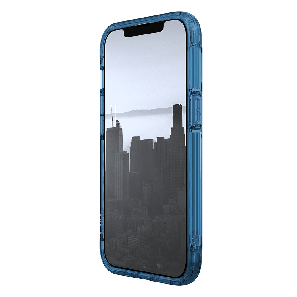 Apple iPhone 13 Case Raptic Air Series Airbag Design Metal Corner Transparent Cover Black