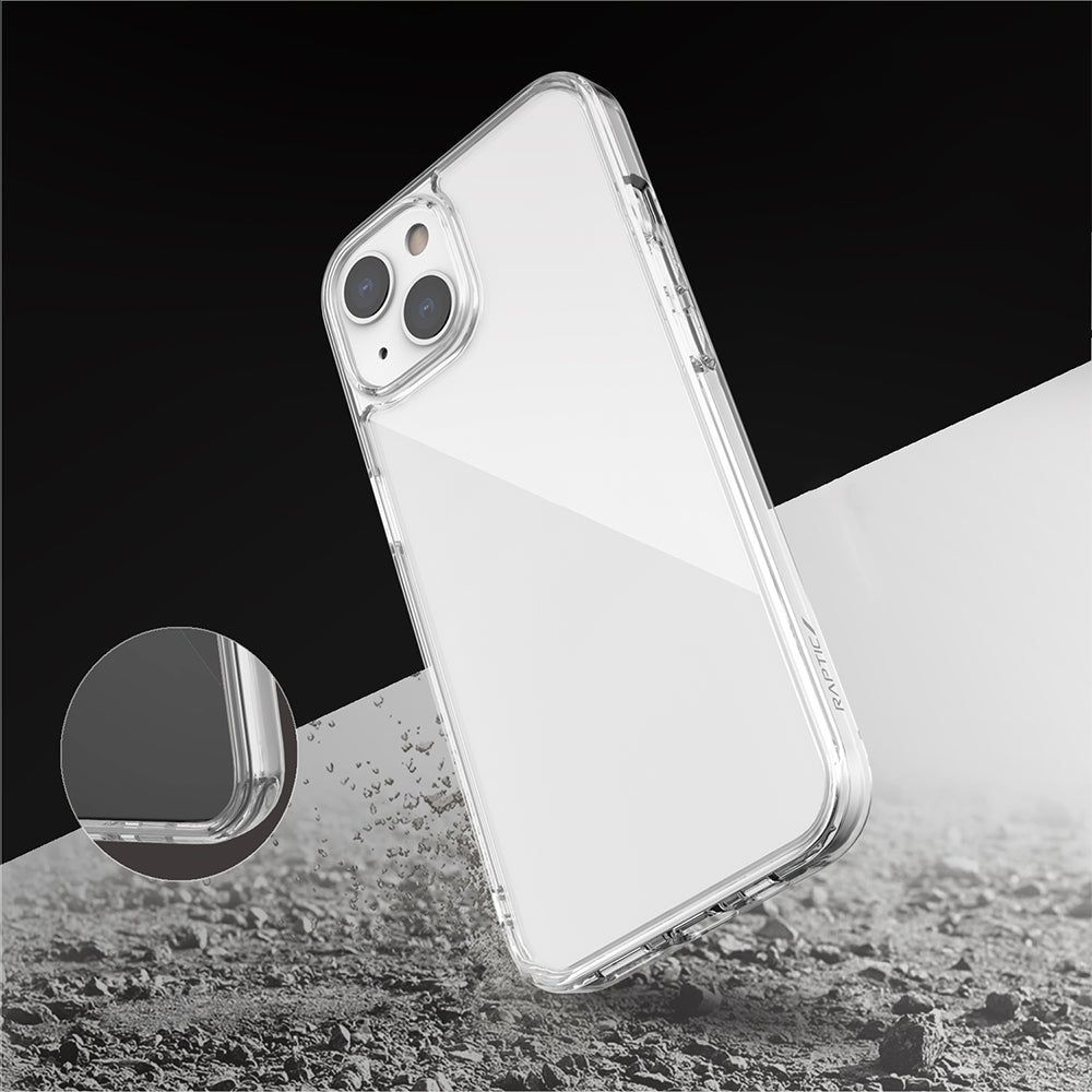 Apple iPhone 13 Case Raptic Glass Plus Series Transparent Cover Transparent