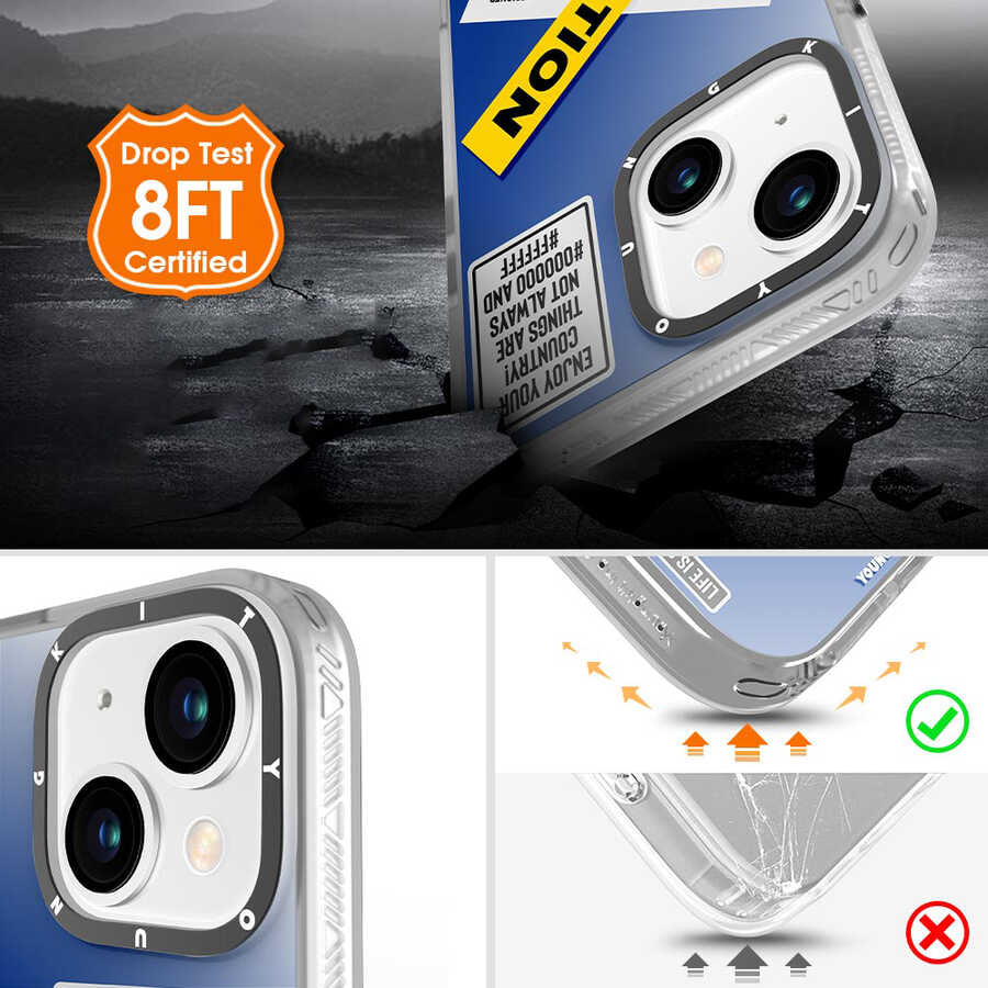 Apple iPhone 13 Case YoungKit Holiday Series Cover Blue