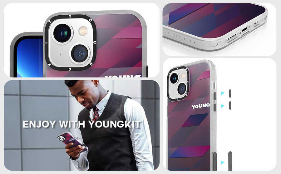Apple iPhone 13 Case YoungKit Classic Series Cover CL004 Triangle