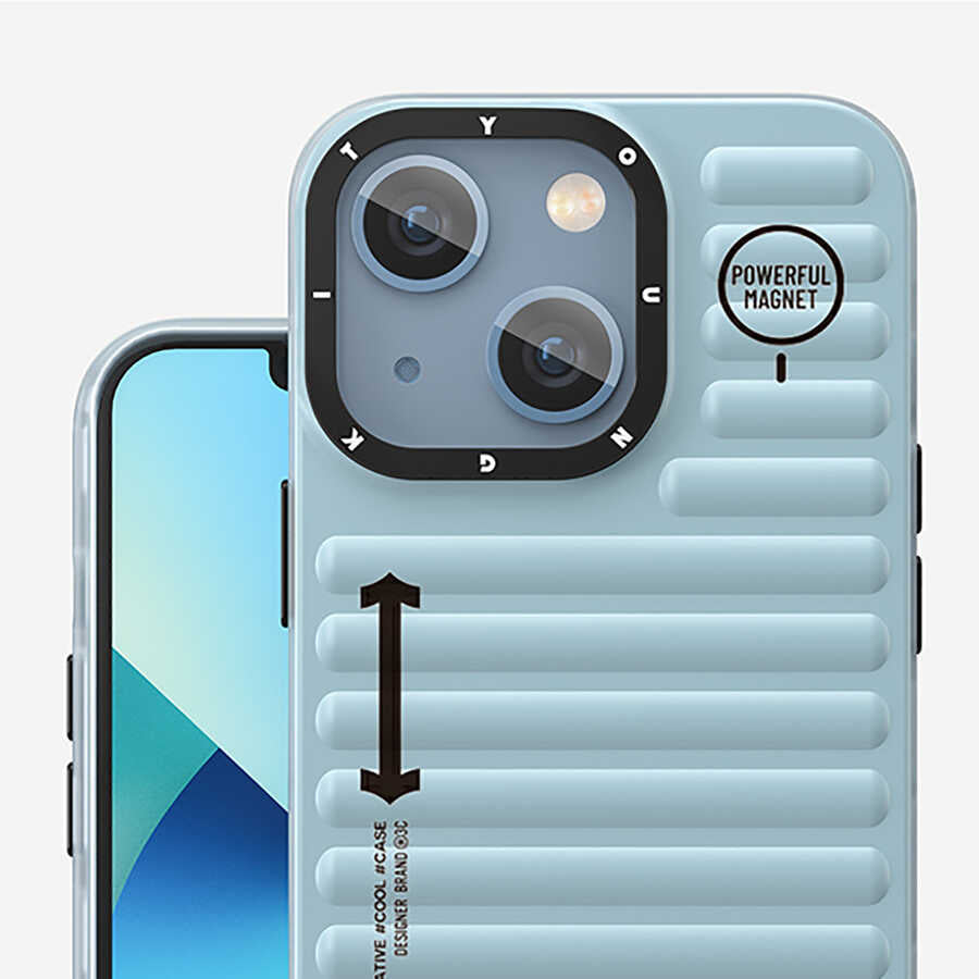 Apple iPhone 13 Case YoungKit Plain Colored Series Cover Silver