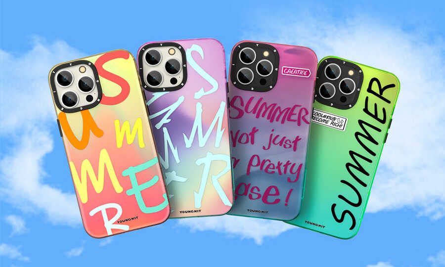 Apple iPhone 13 Case YoungKit Summer Series Cover Purple