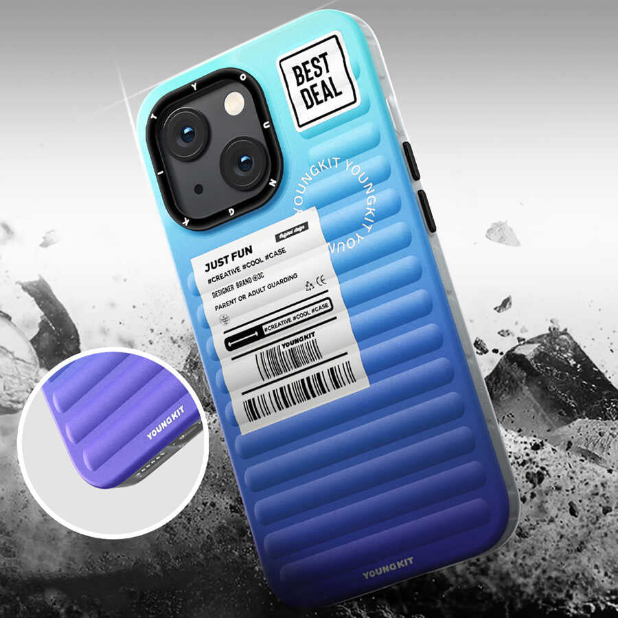 Apple iPhone 13 Case YoungKit The Secret Color Series Cover Blue