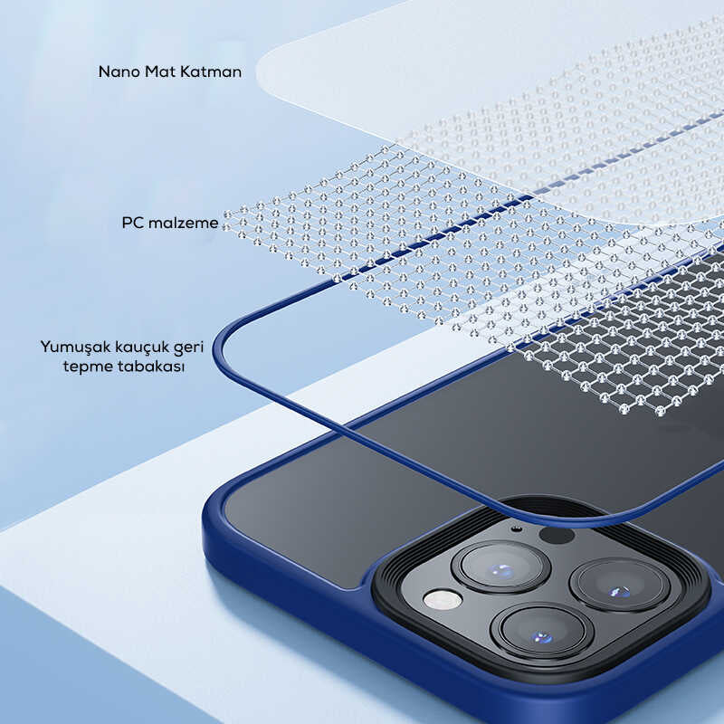 Apple iPhone 13 Mini Case Benks Magic Hybrid Cover Navy Blue