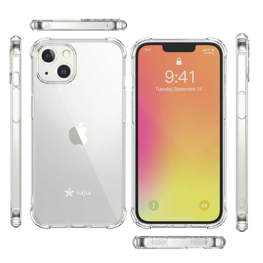 Apple iPhone 13 Mini Case Kajsa Transparent Cover Gray