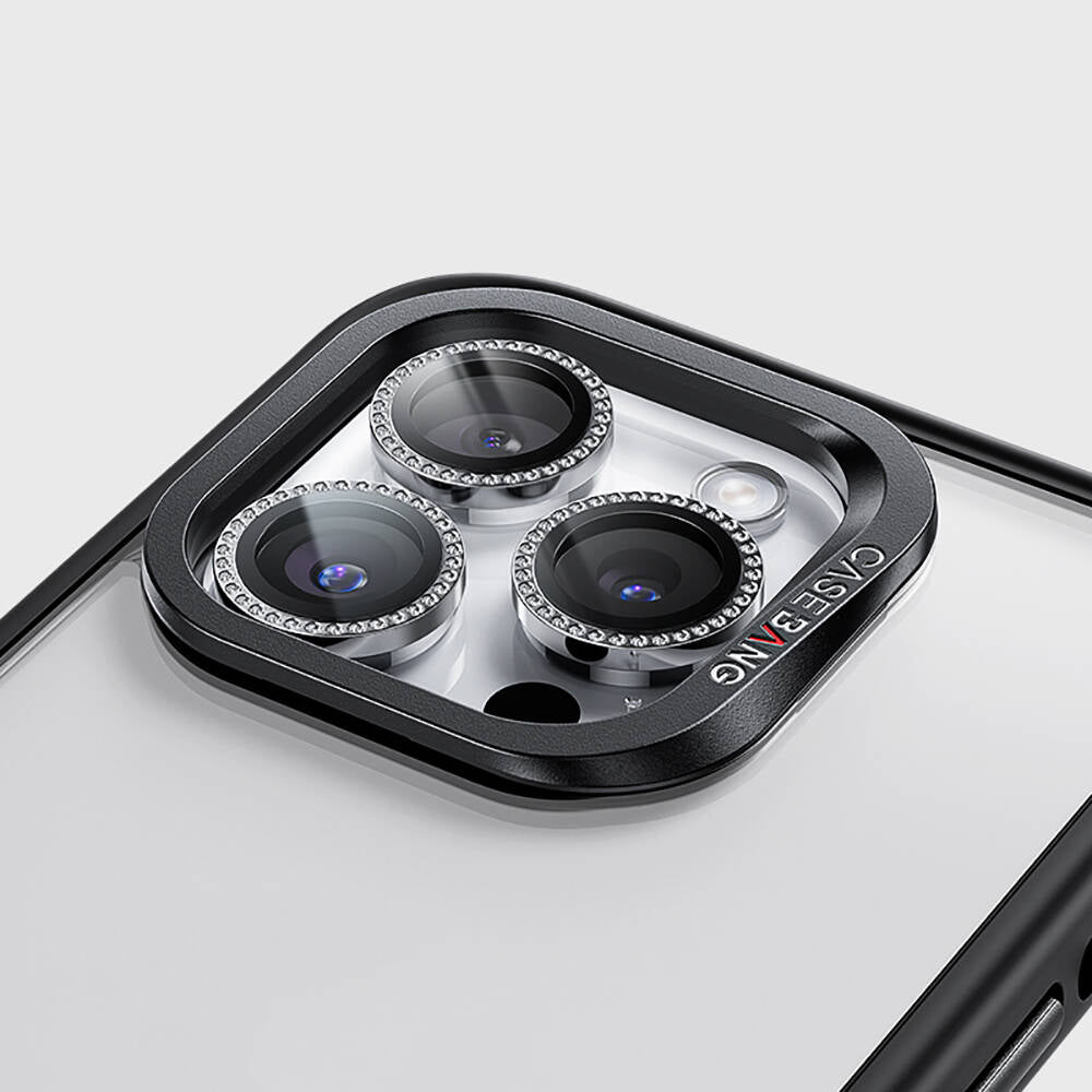 Apple iPhone 13 Pro Casebang Gem Kamera Lens Koruyucu Gümüş