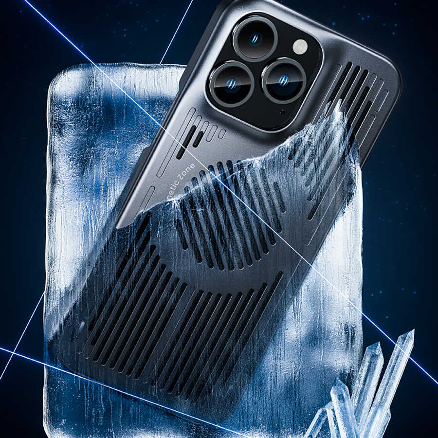 Apple iPhone 13 Pro Case Benks Bizzard Cooling Gaming Phone Case Gray