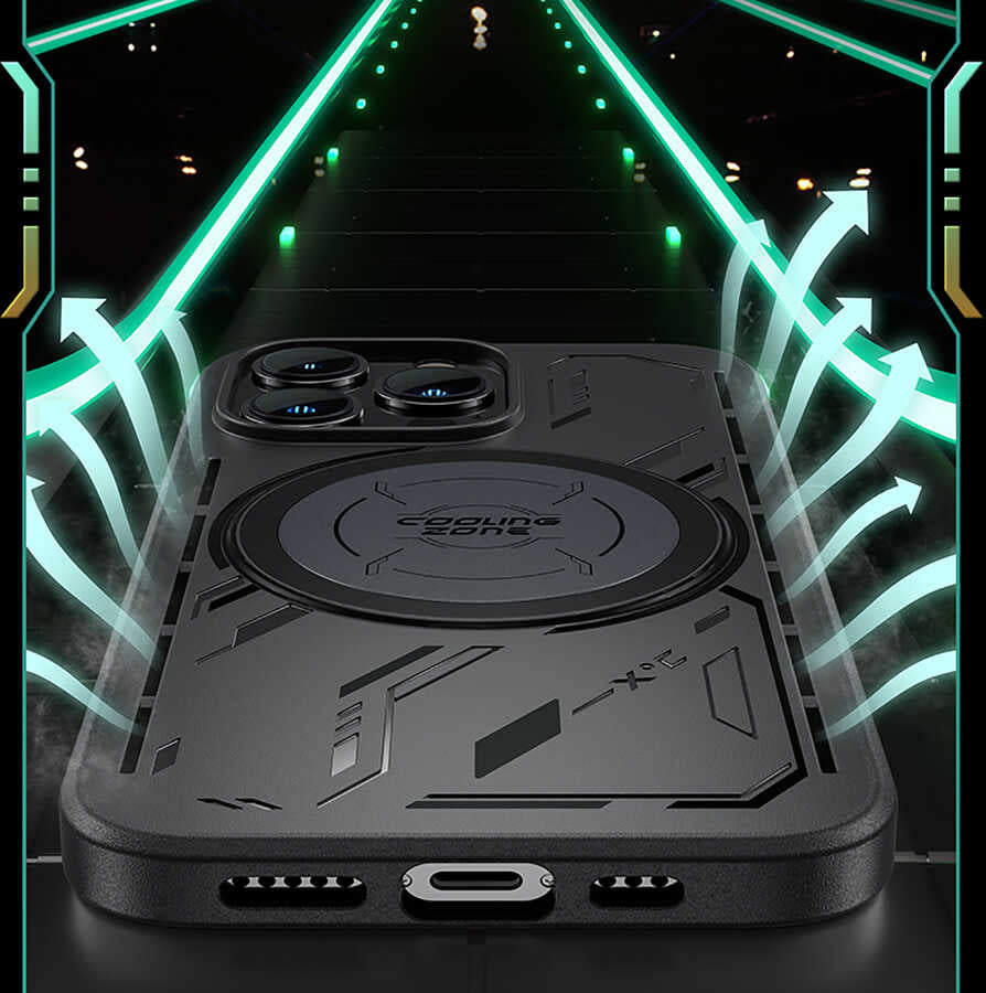 Benks Anti-Heating Magnetic Gaming Phone Case for Apple iPhone 13 Pro Black