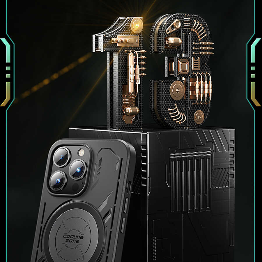Benks Anti-Heating Magnetic Gaming Phone Case for Apple iPhone 13 Pro Black