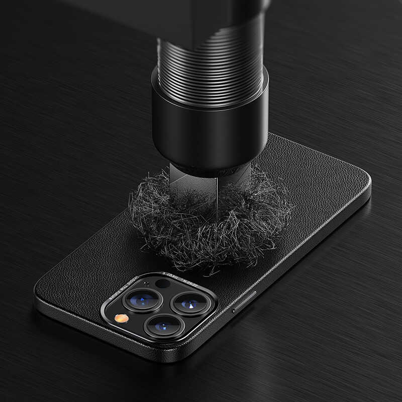 Apple iPhone 13 Pro Case Benks Magnetic Genuine Leather Case Black