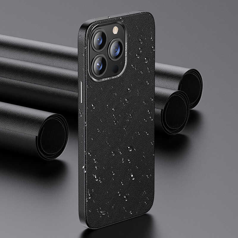 Apple iPhone 13 Pro Case Benks Magnetic Genuine Leather Case Black