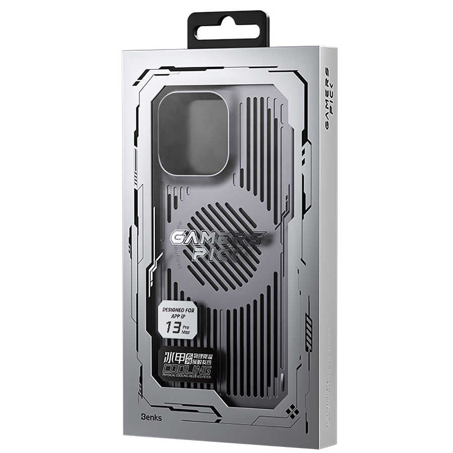 Apple iPhone 13 Pro Max Case Benks Bizzard Cooling Feature Gaming Phone Case Gray