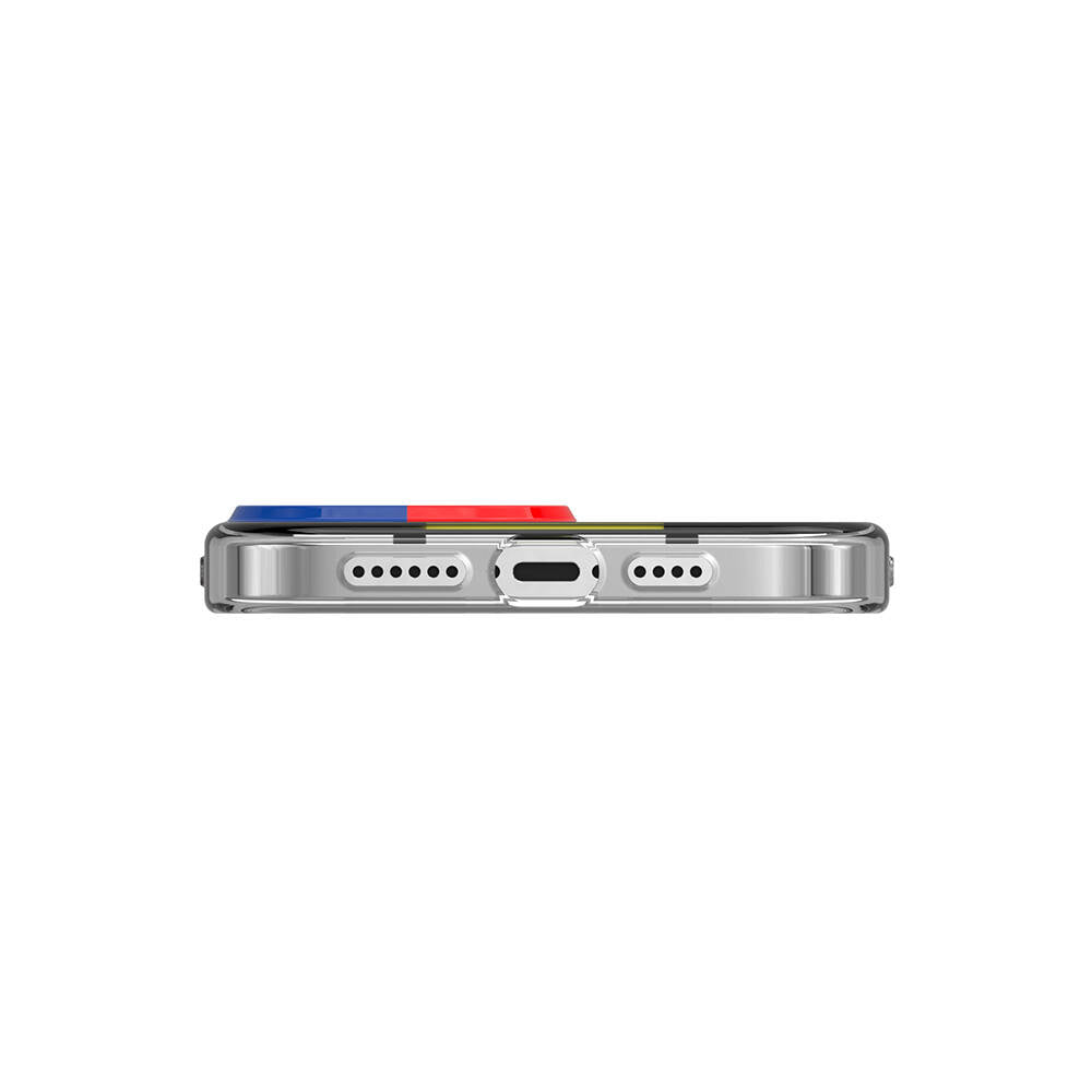 Apple iPhone 13 Pro Max Kılıf Çift IMD Baskılı Lisanslı Switcheasy Artist Mondrian Kapak Sarı