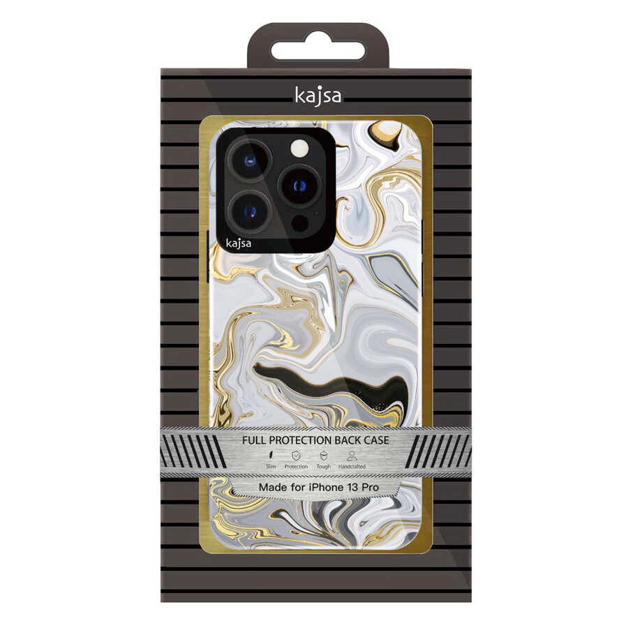 Apple iPhone 13 Pro Max Kılıf Kajsa Shield Plus Abstract Serisi Arka Kapak NO3