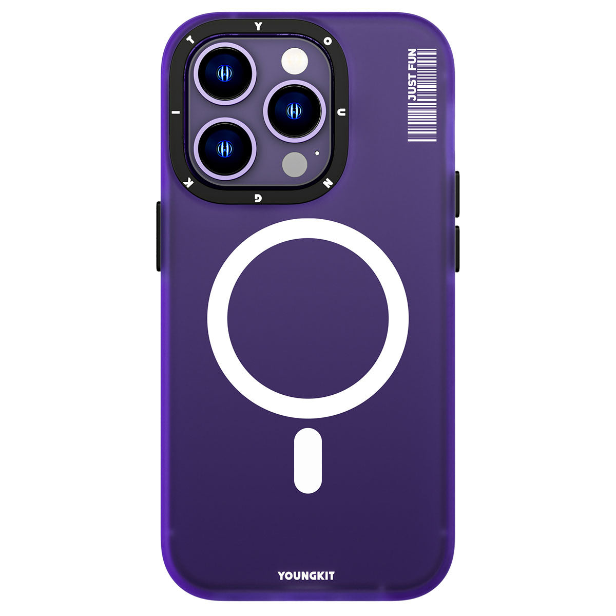 Apple iPhone 13 Pro Max Case M-safe Charging Feature Youngkit Colored Sand Series Cover Blue