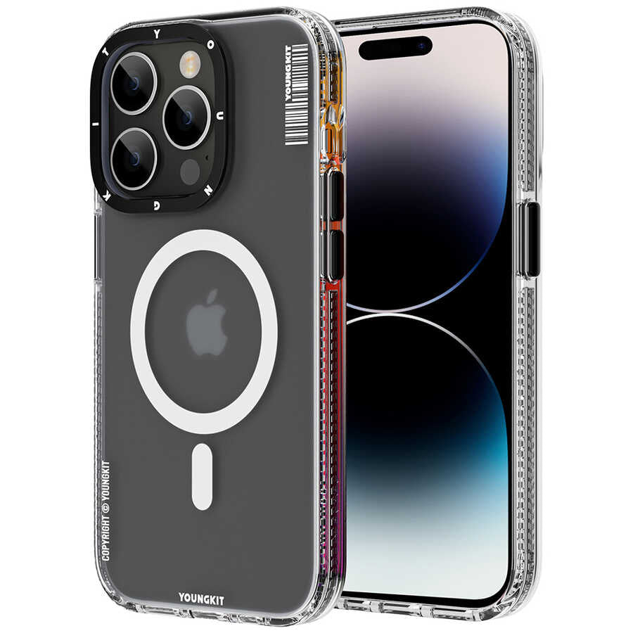 Apple iPhone 13 Pro Max Kılıf M-safe Şarj Özellikli Youngkit Jane Sand Serisi Kapak