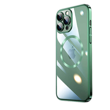 Apple iPhone 13 Pro Max Kılıf Wireless Şarj Özellikli Sert PC Zore Riksos M-safe Kapak