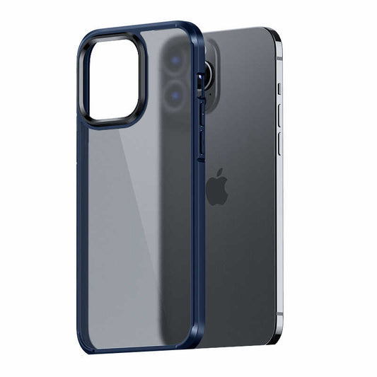 Apple iPhone 13 Pro Max Kılıf Wlons H-Bom Kapak Lacivert