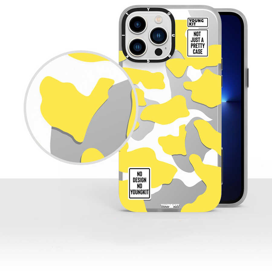 Apple iPhone 13 Pro Max Case YoungKit Camouflage Series Cover Green