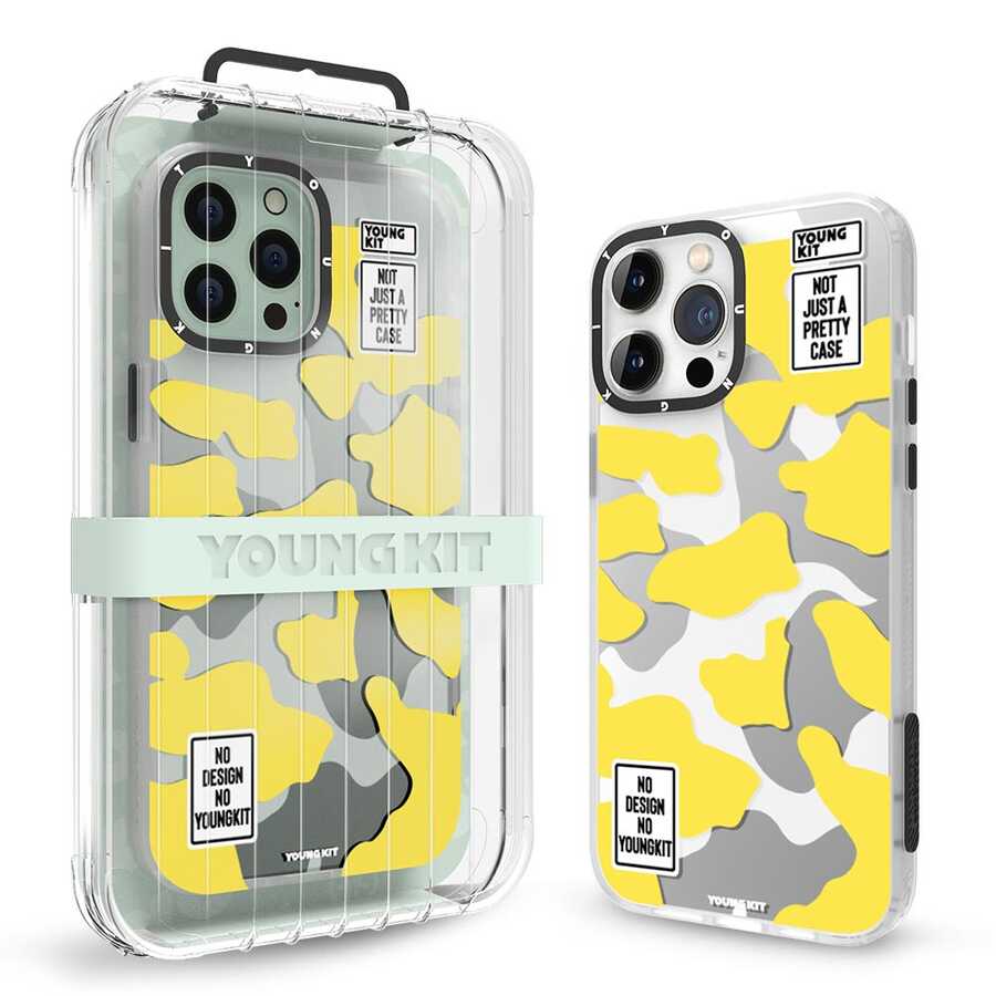 Apple iPhone 13 Pro Max Case YoungKit Camouflage Series Cover Green