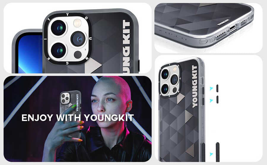 Apple iPhone 13 Pro Max Case YoungKit Classic Series Cover CL004 Triangle