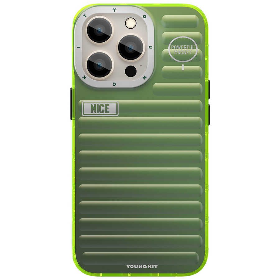 Apple iPhone 13 Pro Max Case YoungKit Plain Colored Series Cover Silver