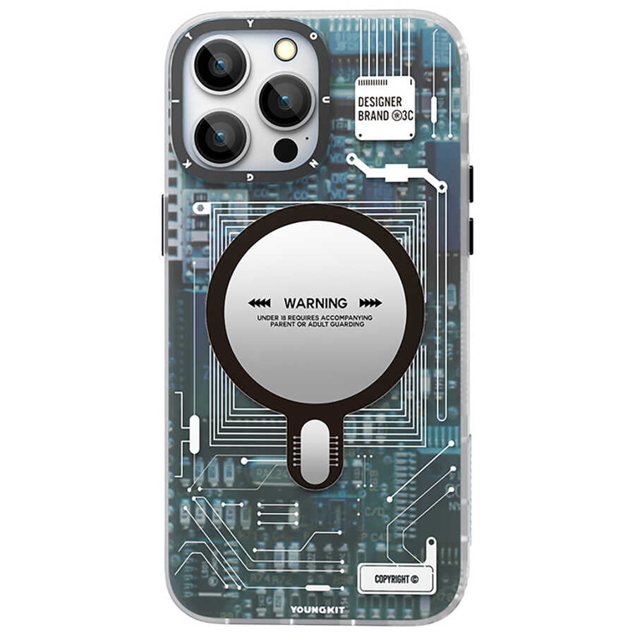 Apple iPhone 13 Pro Max Case YoungKit Technology Series Cover White