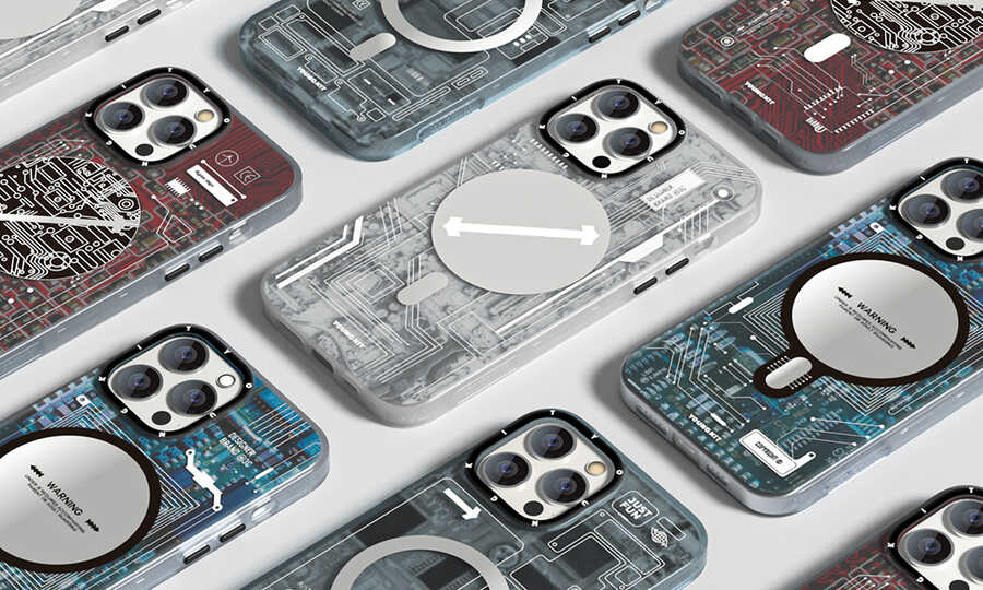 Apple iPhone 13 Pro Max Case YoungKit Technology Series Cover White