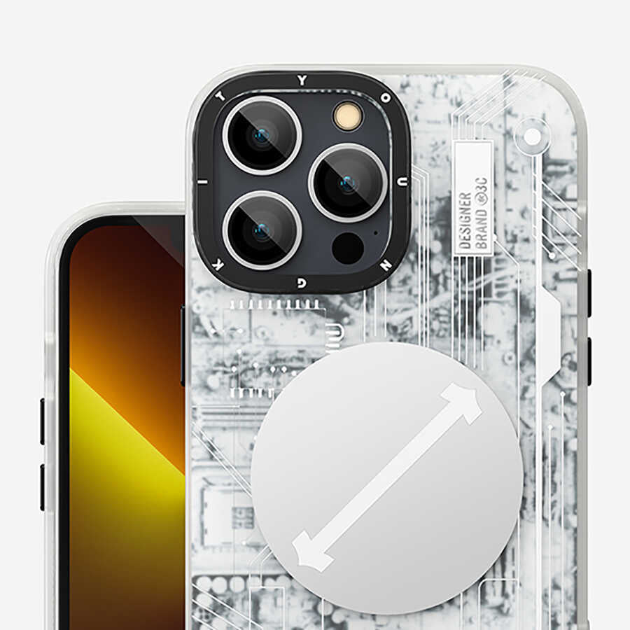 Apple iPhone 13 Pro Max Case YoungKit Technology Series Cover White