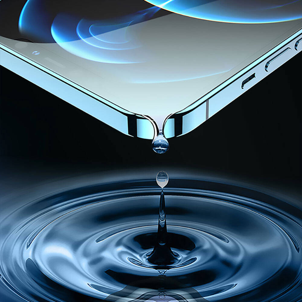 Apple iPhone 13 Pro Max Recci RSP-A11 HD Tempered Glass Screen Protector + Easy Application Tool Black